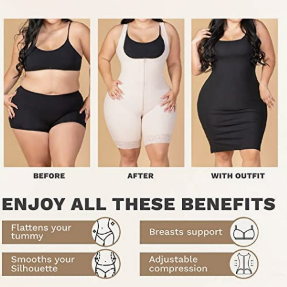 Sonryse S86 BBL Faja Garment After Surgery Post Liposuction Compression black - Picture 4 of 7